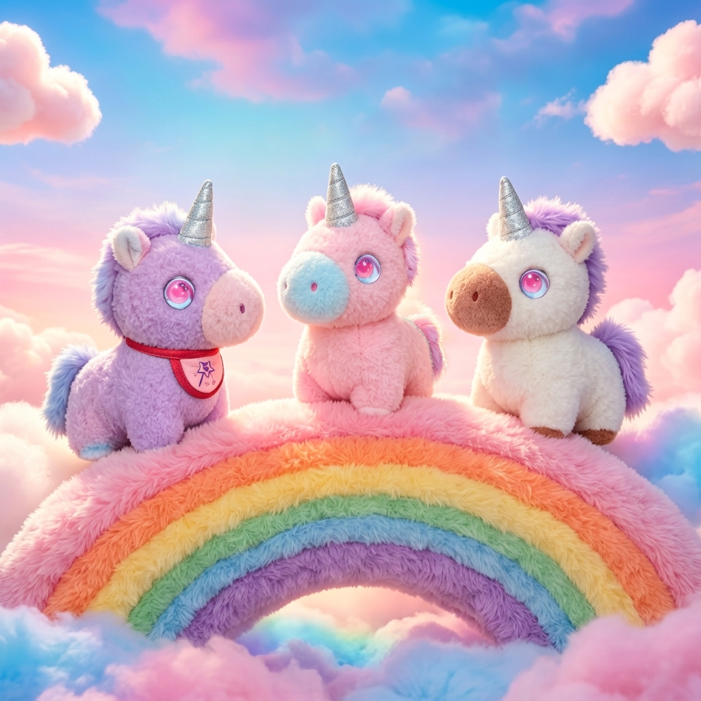 MOBUDDY Yuni Iridescent Unicorn  AI Companion Plush Toy