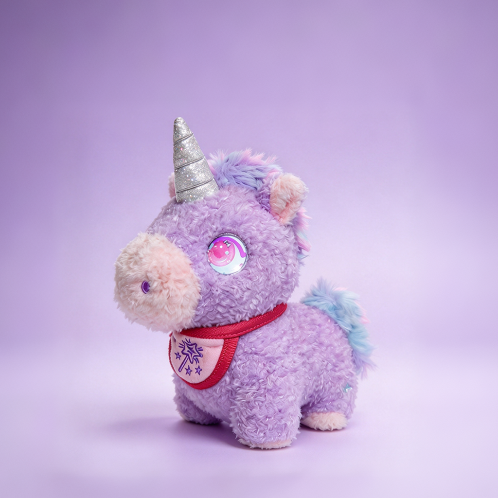 MOBUDDY Yuni Iridescent Unicorn  AI Companion Plush Toy