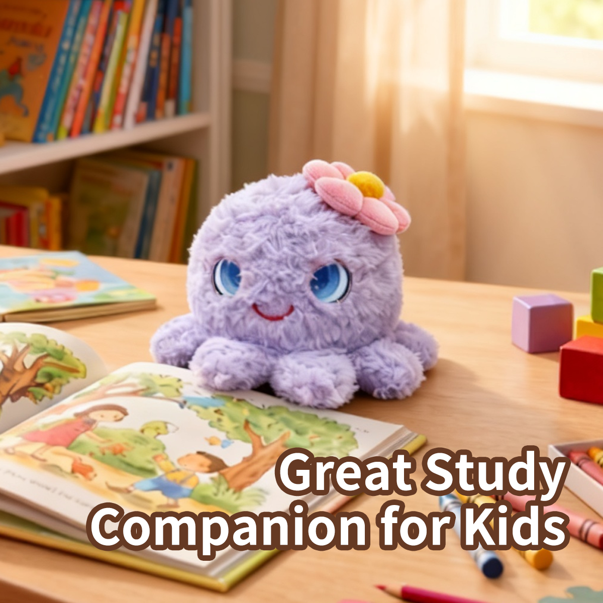 MOBUDDY Ollie Iridescent Unicorn  AI Companion Plush Toy