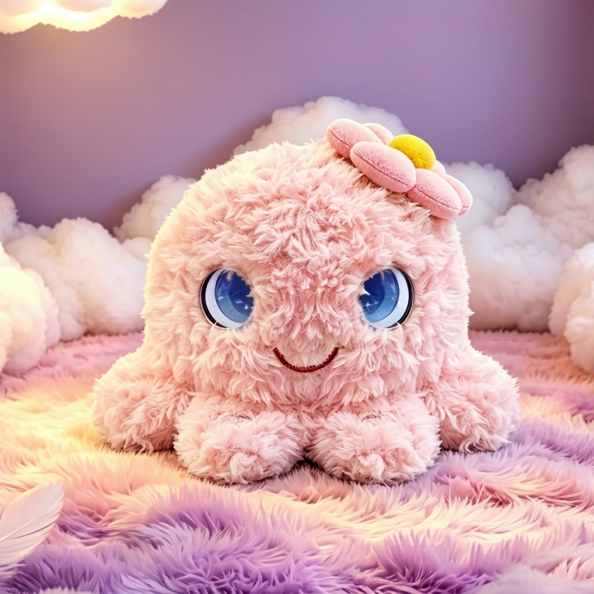 MOBUDDY Ollie Iridescent Unicorn  AI Companion Plush Toy