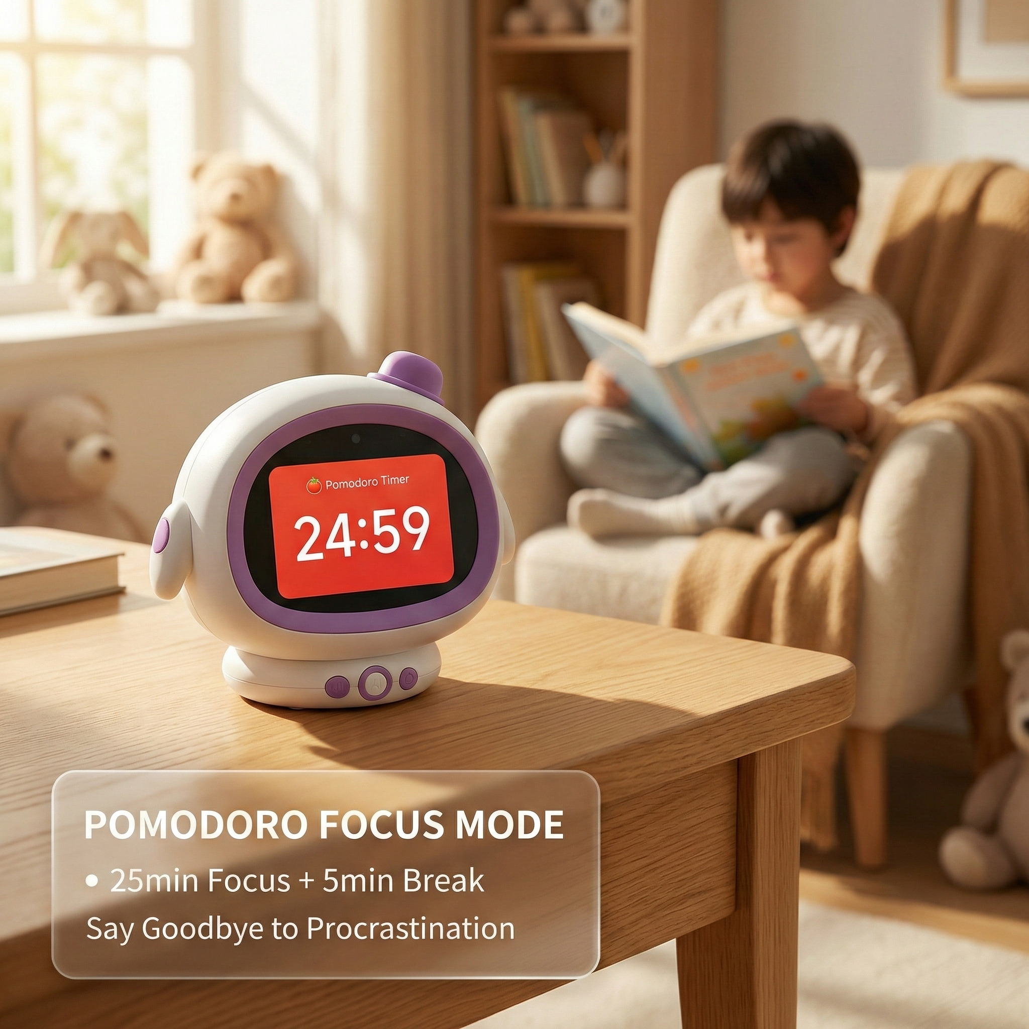 AI smart Alarm Clock with Intelligent Power