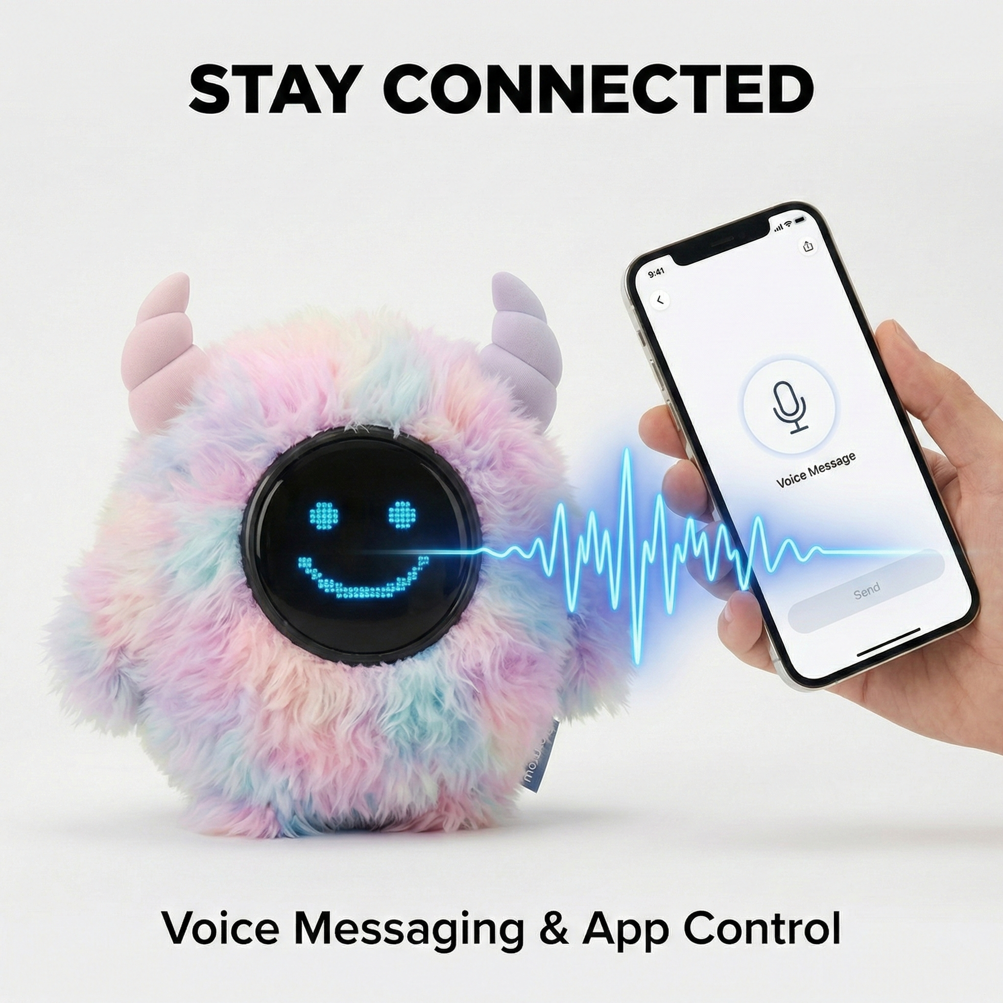 mobuddy Intelligent AI Alarm Clock with plush