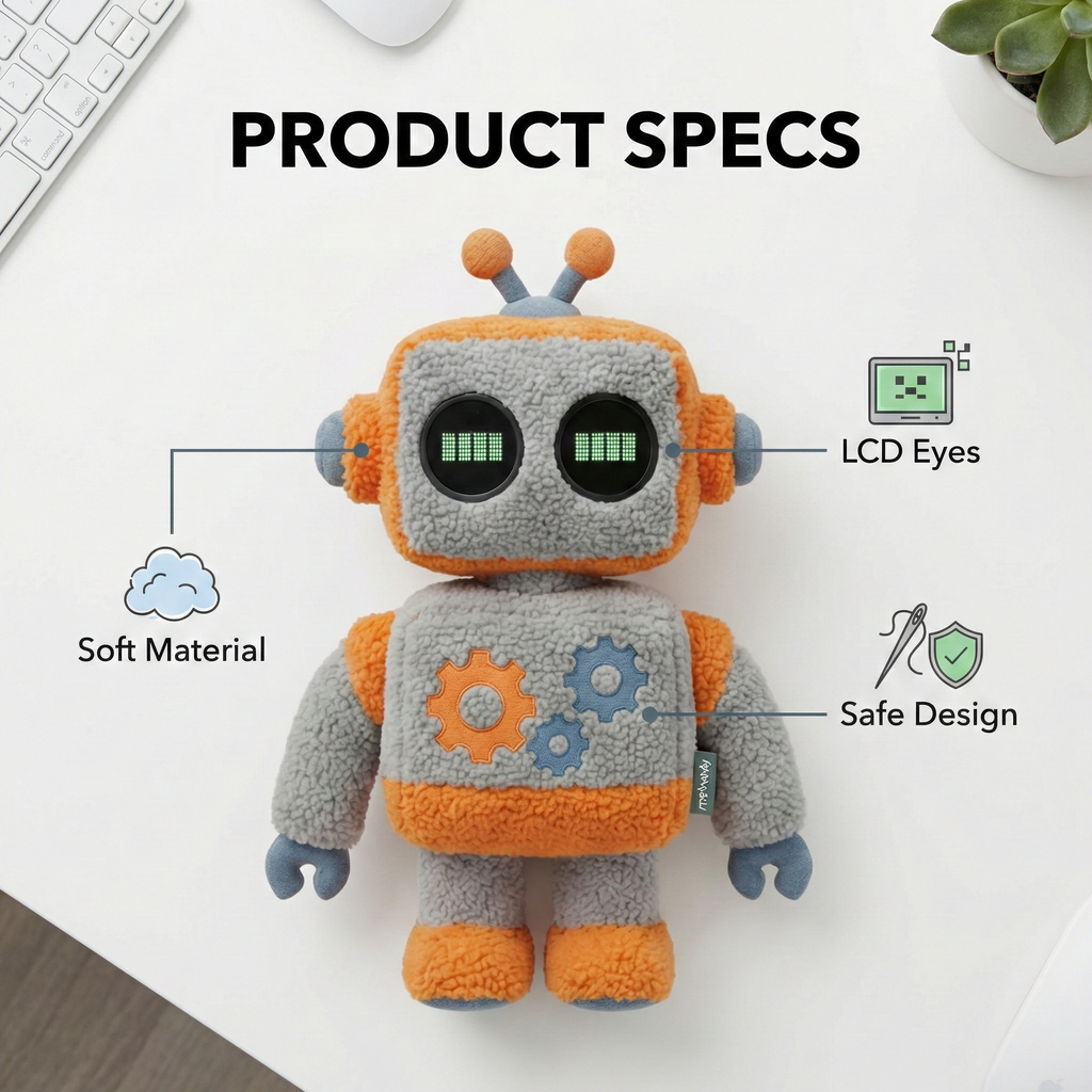 mobuddy Intelligent AI Plushie Toy A Soft Robot